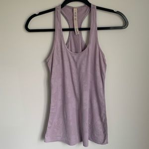 Lululemon Racerback | Lilac with floral details